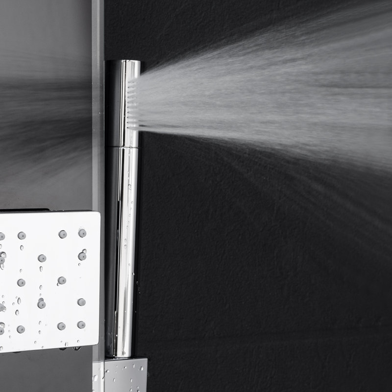 AKDY Temperature Control Rain Shower Head Shower Panel & Reviews Wayfair